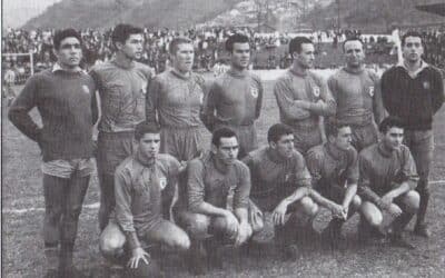 Se cumple el 60 aniversario del primer partido oficial del UP Langreo