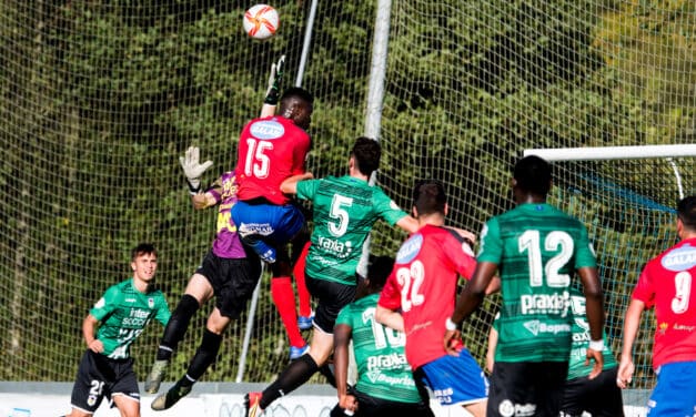 El filial cede a balón parado